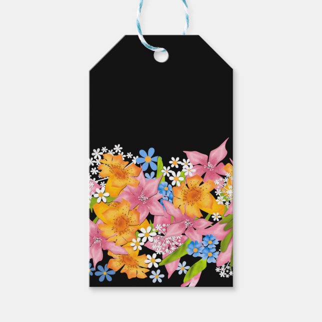 Étiquettes-cadeau Bouquet de printemps (Devant)