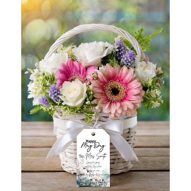 Étiquettes-cadeau Bouquet floral de mai (Créateur téléchargé)