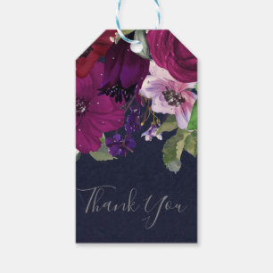 Étiquettes-cadeau Bouquet Floral Fuchsia de Baies Audacieux Cadeau C