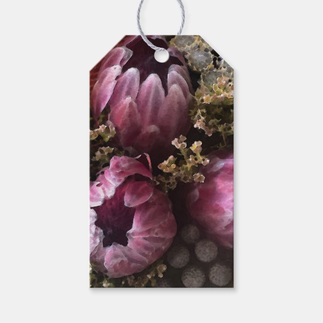 Étiquettes-cadeau Bouquet Protea (Devant)