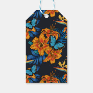 Étiquettes-cadeau Bouquet tropical