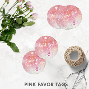 Étiquettes Cadeau Bourgeons de rose rose aquarelle 🌹