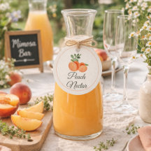 Bouteille de bar à Mimosa au nectar de pêche