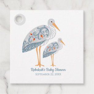 Étiquettes Cadeau Boutique d'art populaire Whimsical BABY SHOWER