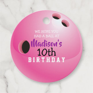 Étiquettes Cadeau BOWLING Anniversaire Invitation Cadeau Prendre la 