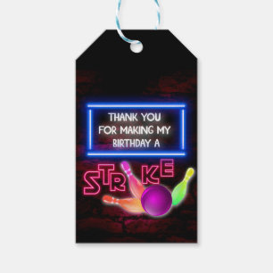Étiquettes-cadeau Bowling Party, Cosmic Bowling, Bowling
