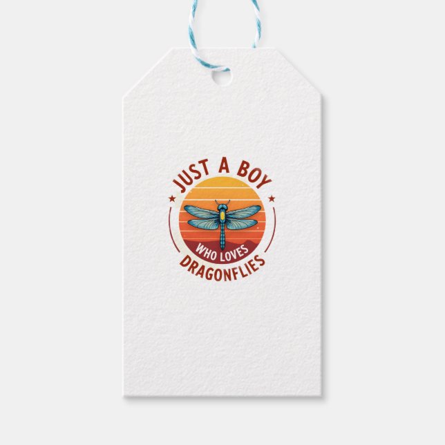Étiquettes-cadeau Boys Dragonfly (2) (Devant)