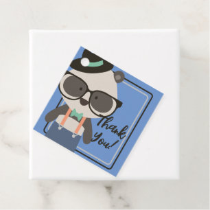 Étiquettes Cadeau Boys Hipster Mister Panda Bear Anniversaire