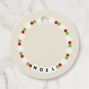 Étiquettes Cadeau Bracelet d'amitié Noel Noël