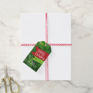 Étiquettes-cadeau Branches de pin, Joyeux petit Noël Photo