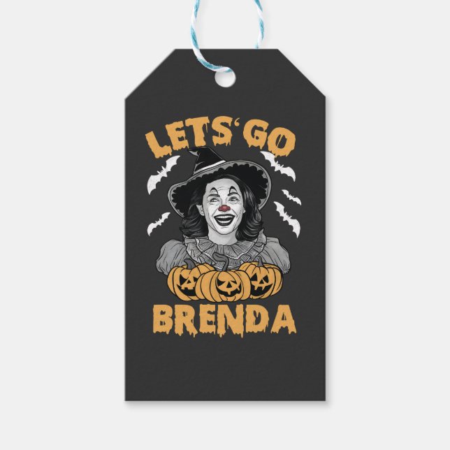 Étiquettes-cadeau Brenda Éffrayant Halloween Kamala Harris (Devant)