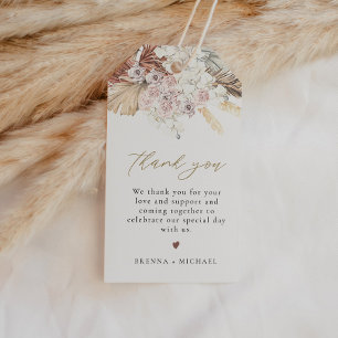 Étiquettes-cadeau BRENNA Bohemian Palm Earth Tone