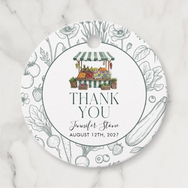 Étiquettes Cadeau  Bridal Shower  (Devant)