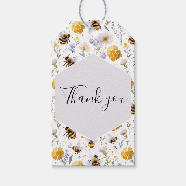 Étiquettes-cadeau Bridal Shower She's Found Her Honey Thank You (Devant)