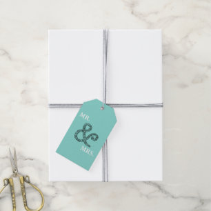 Étiquettes-cadeau BRIDE & CO Mariage d'automne Mr & Mrs Party