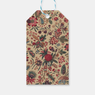 Étiquettes-cadeau Broderie Florale Ancienne de Décoration d'Ameublem