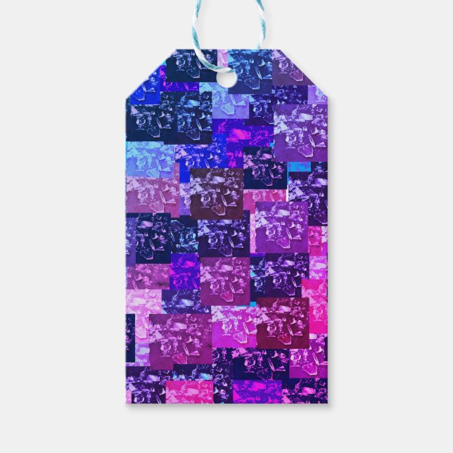 Étiquettes-cadeau Brokenmade rose et violet (Devant)