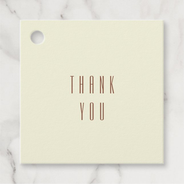 Étiquettes Cadeau Brown beige (Devant)