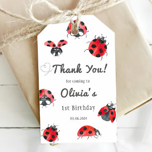 Étiquettes-cadeau Bugs & Insectes Vintage fête d'anniversaire