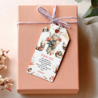 Étiquettes-cadeau Bugs Whimsical & Insetcs Merci d'anniversaire pour