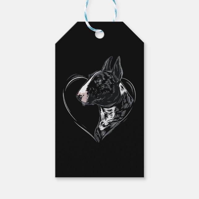 Étiquettes-cadeau Bull Terrier (Devant)