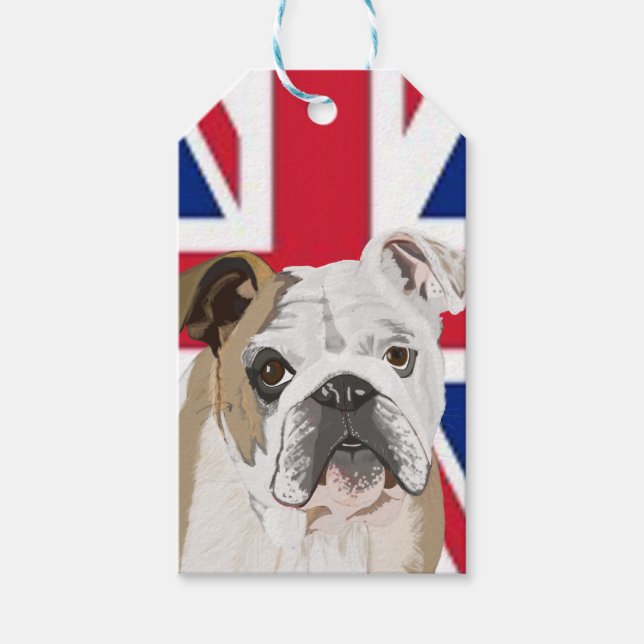Étiquettes-cadeau Bulldog anglais (Devant)