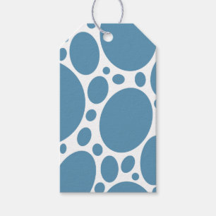 Étiquettes-cadeau Bulles Bleues en Denim