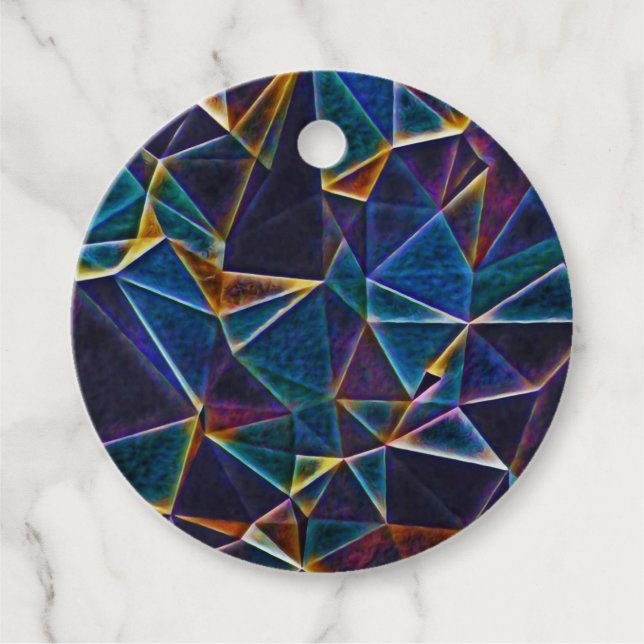 Étiquettes Cadeau Bulles cassées (Devant)