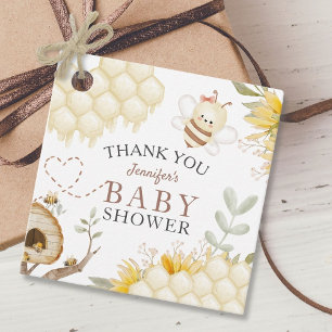 Étiquettes Cadeau Bumble Bee Baby shower Favoriser les balises Favor