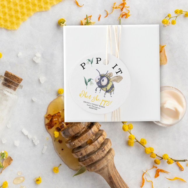 Étiquettes Cadeau Bumblebee - Pop it! Quand elle éclaire ! (Créateur téléchargé)