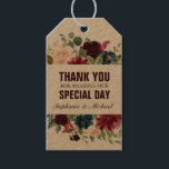 Étiquettes-cadeau Burgundy Red Navy Floral Rustic Boho tag cadeau<br><div class="desc">Aquarelle Bourgogne Rouge Marine Florale Rustique Boho Mariage tag cadeau. Parfait pour un mariage de automne. Le design comprend un bouquet époustouflant de bordeaux / Marsala, pêche, fleurs marines / roses avec feuilles assortis. S'il vous plaît trouver d'autres modèles et variantes dans mon magasin "blissweddingpaperie". N'hésitez pas à me contacter...</div>