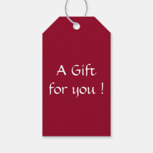 Étiquettes-cadeau Burgundy Tags cadeaux