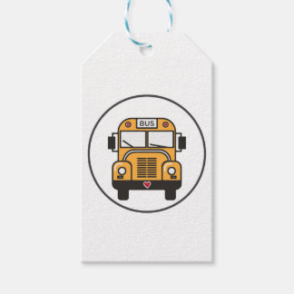 Étiquettes-cadeau Bus scolaire de Cute