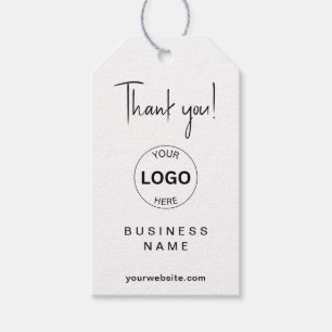 Étiquettes-cadeau Business Logo Qr Code Hang Tags Suivez-nous !