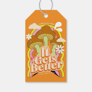 Étiquettes-cadeau Ça devient mieux   Sensations Super Good Vibes & R
