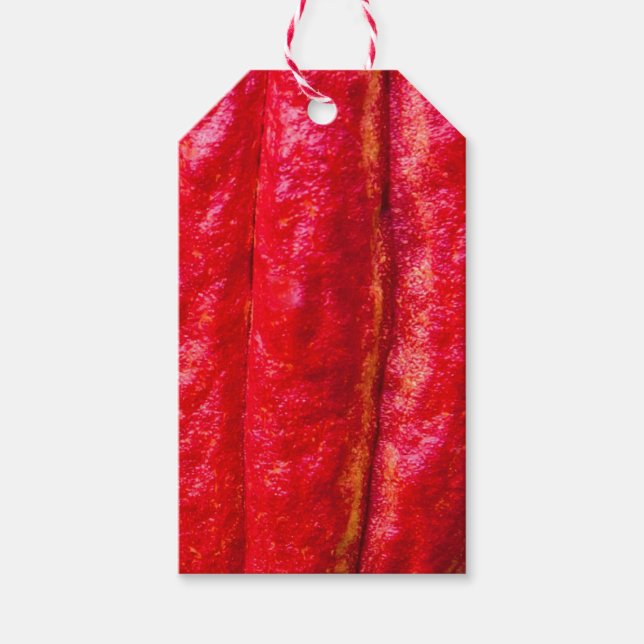 Étiquettes-cadeau cabosse rouge (Devant)