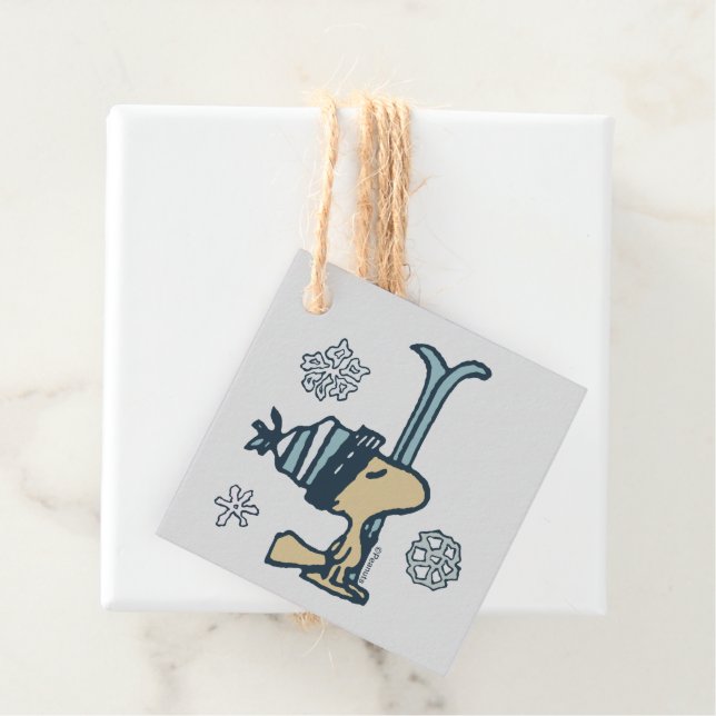 Étiquettes Cadeau cacahuètes | Woodstock Ski Pro (En situation)