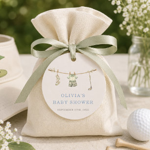 Étiquettes Cadeau Cadeau de Baby Shower Linge de Golf Club