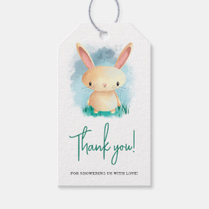 Étiquettes-cadeau Cadeau de baby shower Little Rabbit