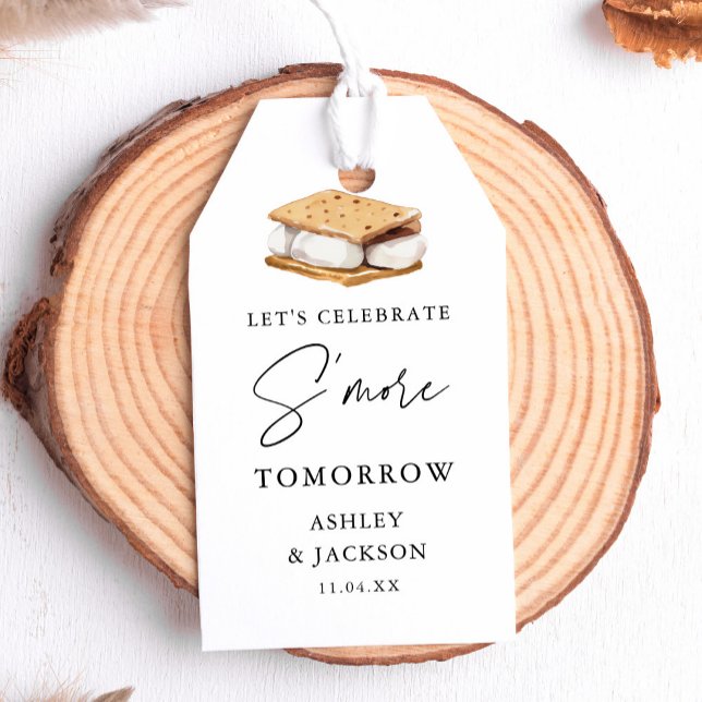 Étiquettes-cadeau Cadeau de dîner de répétition S'more (Créateur téléchargé)