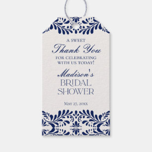 Étiquettes-cadeau Cadeau de Fête de Fiançailles en Carreau de Talave