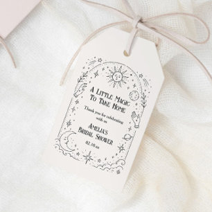 Étiquettes-cadeau Cadeau de fête de mariage céleste Halloween