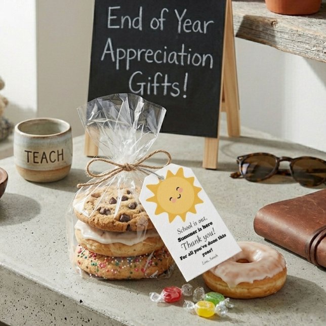 Étiquettes-cadeau Cadeau de fin d'année pour apprécier les professeu (Créateur téléchargé)