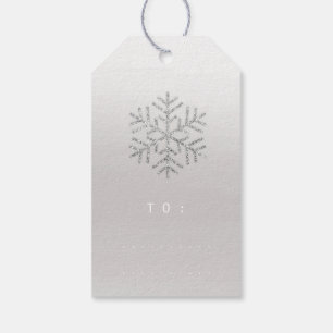 Étiquettes-cadeau Cadeau de Joyeux Noël pour script le bleu de gris