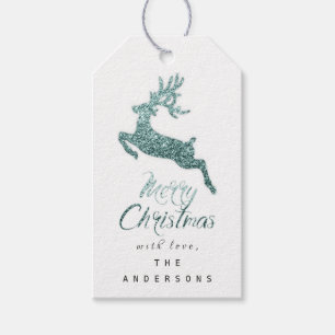 Étiquettes-cadeau Cadeau de Joyeux Noël pour script le gris blanc