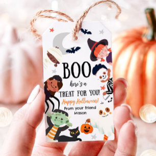 Étiquettes-cadeau Cadeau de livre pour vous, joyeux Halloween, costu