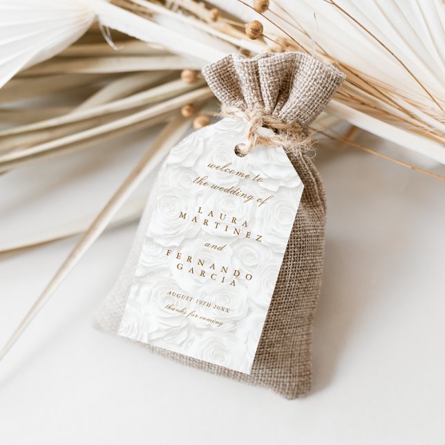 Étiquettes-cadeau Cadeau de mariage élégant simple (Créateur téléchargé)