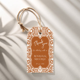 Étiquettes-cadeau Cadeau de mariage en terre cuite de Talavera mexic