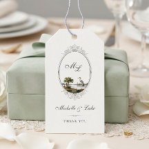 Cadeau de mariage personnalisé avec monogramme de