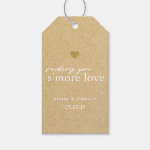 Étiquettes-cadeau Cadeau de mariage Rustic Kraft S'mores